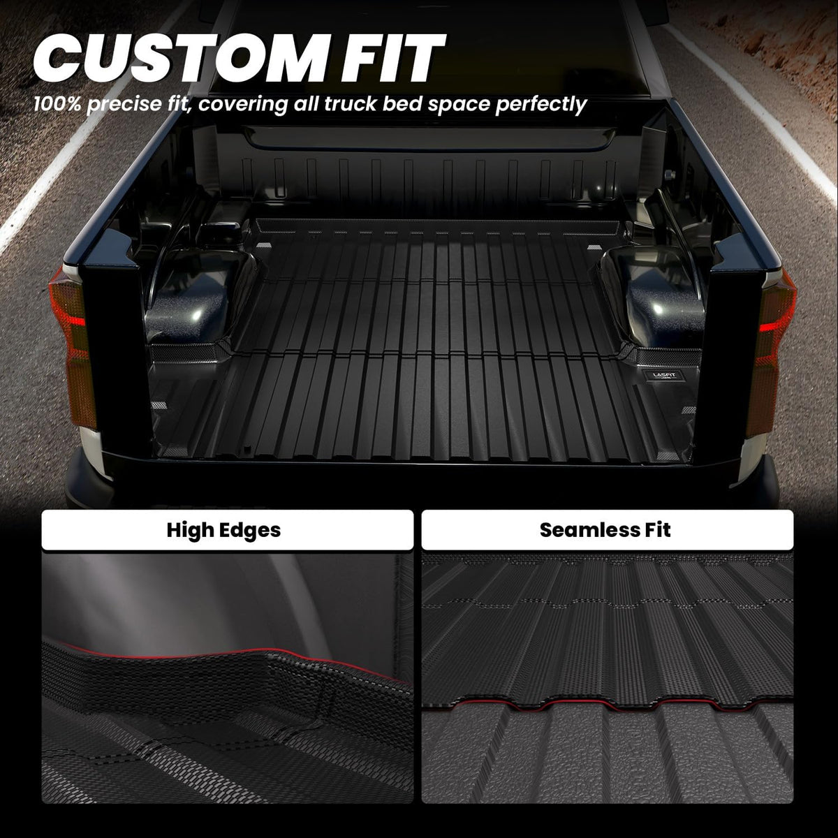 LASFIT Truck Bed Mat for Chevrolet Silverado/GMC Sierra 1500 2019-2026