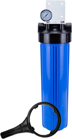 Aquaboon 20" x 4.5" Whole House Well Water Filter System with Pressure Release (1" Port) | Certified | Compatible with Pentek 150233, 150235