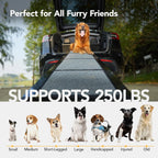 Dog Ramp for Cars, 71" L × 17.2" W, Extra-Long Foldable Pet Ramp
