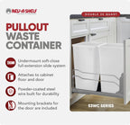 Rev-A-Shelf Double Pullout Trash Can w/Soft-Close Slides, 14.5" Min Opening
