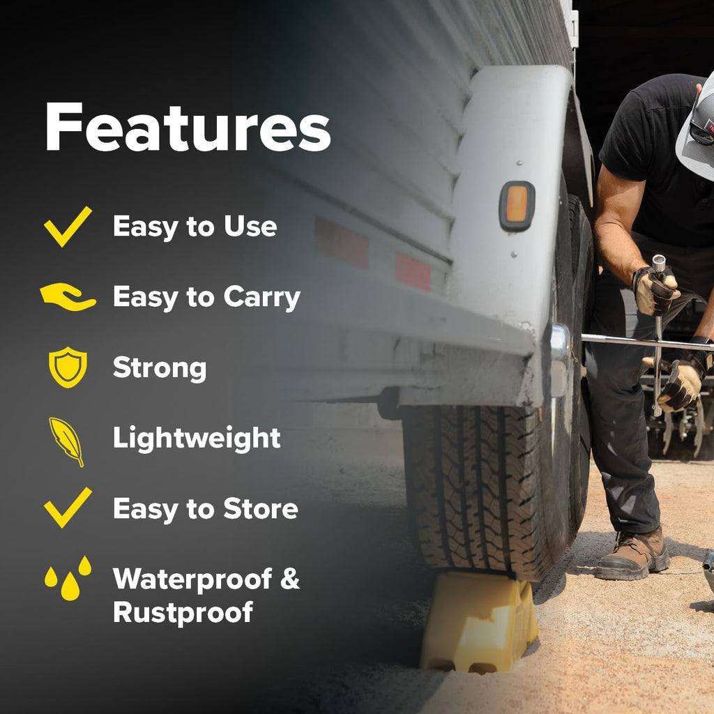 Camco Trailer Aid Plus -5 1/2" Lift Tandem Tire Trailer Ramp - USA Made
