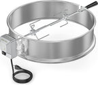 onlyfire Stainless Steel Weber Kettle Rotisserie Ring Kit Barbecue Tool Kit