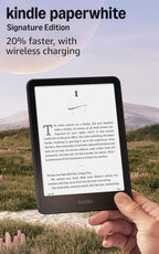 Kindle Paperwhite Signature Edition 32GB (2024 model) – Auto-adjusting front light, wireless charging, and weeks of battery life – Metallic Black