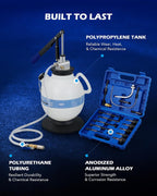 OMT 2 Gallon Transmission Fluid Transfer Pump Set with 15 ATF Adapters