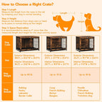 HOOBRO Dog Crate Furniture, 38.6" Large Dog Kennel Indoor, Wooden Cage with Pull-Out Tray, Double Doors Pet House Side End Table for