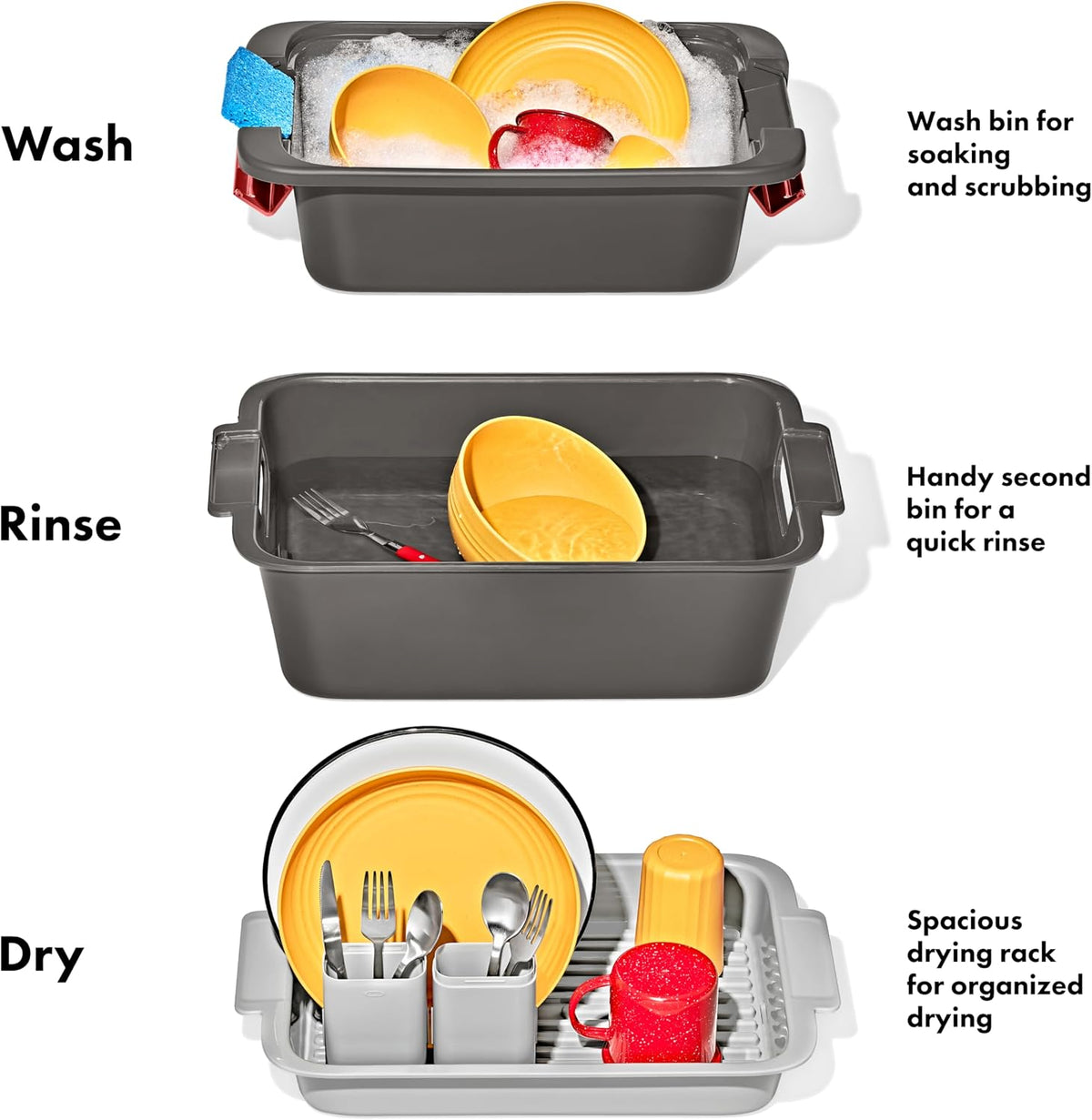 OXO Outdoor Kitchen Gear Wash, Dry and Stow System