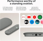 Google TV Streamer 4K - Fast Streaming Entertainment on Your Device with Voice Search Remote - Watch Movies, Shows, Live, and Netflix in HDR - Smart