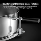 onlyfire Stainless Steel Weber Kettle Rotisserie Ring Kit Barbecue Tool Kit