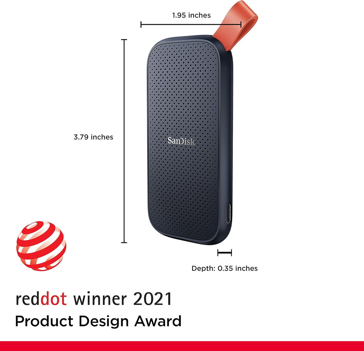 Sandisk 2TB Portable SSD, Up to 800MB/s Read Speeds, Black (Old Model)