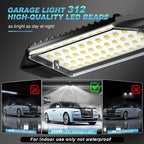 Led Garage Lights Bulb 6 Pack 200W Super Bright Ceiling Led Shop Lights, E26/E27 Base, 6500K, 20000LM Deformable Led Garage Light for Basement, Attic