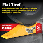 Camco Trailer Aid Plus -5 1/2" Lift Tandem Tire Trailer Ramp - USA Made