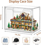 Stackable Acrylic Display Case,Clear Storage Bins with Lid for Collectibles