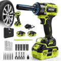 SEESE Cordless Impact Wrench Kit: 590 Ft-lbs(800N.m) 3500IPM High Torque