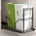 Dual Trash Can Pull Out Under Kitchen Sink Counter, NO CAN, Slider