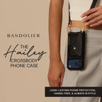 Bandolier Hailey Chrome Leather Crossbody Compatible With iPhone 18 Pro Max