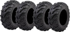 Tusk Mud Force ATV Tire Set - 25x8-12 Front, 25x10-12 Rear, Set of 4