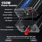 3000W Power Inverter 12V DC to 110V/120V AC Converter, 6000W Peak RV Use