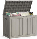 Outdoor Storage Box, 50 Gallon Waterproof Resin Deck Box, Storage Bin for Package Delivery, Patio Furniture Cushion, Garden Tools, Pool Accessories