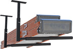 Ceiling Ladder Rack, 150 lbs Garage Storage, Adjustable