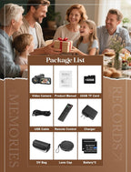 ZYDIIE 4K Video Camera Camcorder UHD 64MP Vlogging Camera for YouTube 18x Digital Zoom 3" 270° Rotation IPS Touchscreen Video Camcorder with Night