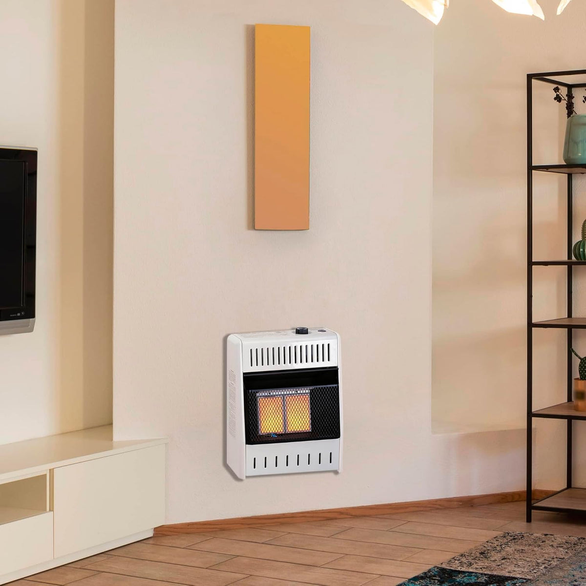 ProCom Heating Liquid Propane Ventless Infrared Plaque Heater With Base Feet - 10,000 BTU, T-Stat Control - Model# ML100TPA-B
