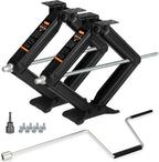 6500 lbs RV Camper Scissor Jack, 24" Trailer Leveling Stabilizer 2PK