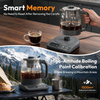 6-Cup Electric Percolator Coffee Pot-3 Custom Brew Modes