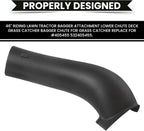 HECASA 46" Lower Bagger Chute Compatible with Craftsman Lawn Mowers