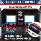 Pop-A-Shot Official Dual Shot Sport Arcade Basketball Game (Black and Blue)