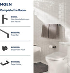 Moen Genta LX Matte Black Pressure Balancing Modern Shower Lever Handle, Posi-Temp Valve Required, T2471BL
