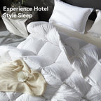 Goose Feather Down Fiber Comforter King,All Season Duvet Insert