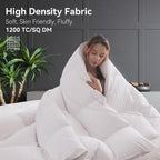 Goose Feather Down Fiber Comforter King,All Season Duvet Insert