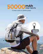 50000mAh Solar Power Bank 22.5W Wireless Portable Solar Charger