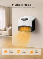 GiveBest Smart Wall Heater, 1500W Space Heaters for Indoor Use, Large Room