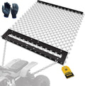 STIRLINGEAR 4'x5' Pre-Assembled Drag Harrow for ATV/UTV – Heavy Duty Rust-Resistant Mesh Harrow for Gravel Driveway, Lawn, Field & Soil Leveling
