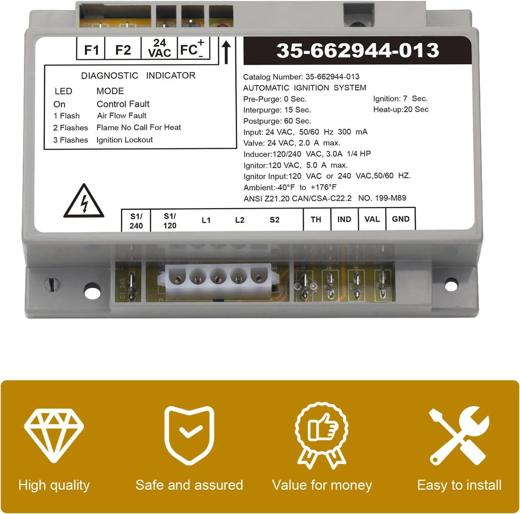 Electrical Systems Igniter Control Module Replacement 42001-0052S for Pentair Sta-Rite Max-E-Therm/Mastertemp Pool and Spa Heaters Electrical System