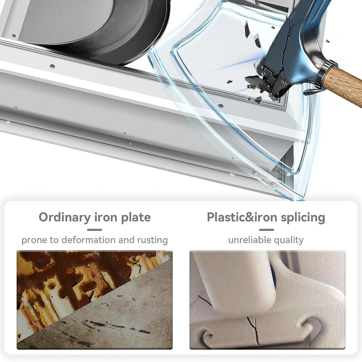 [Petoasis] 3-Flaps Heavy-Duty Dog Door, Rust Proof Aluminum Alloy Frame