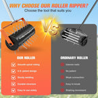Rolling Lawn Aerator Tool Seed Dispenser for Small Seeds，Handheld Seed Planter Tool Seed Dibber Multifunctional Seed Spacer Gardening Tools