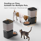 Automatic Dog Feeder - 8L/34 Cups Large Capacity Automatic Cat Food Dispenser with LCD Screen, Large Food Tray, Battery Operated, Timed Cat Feeder