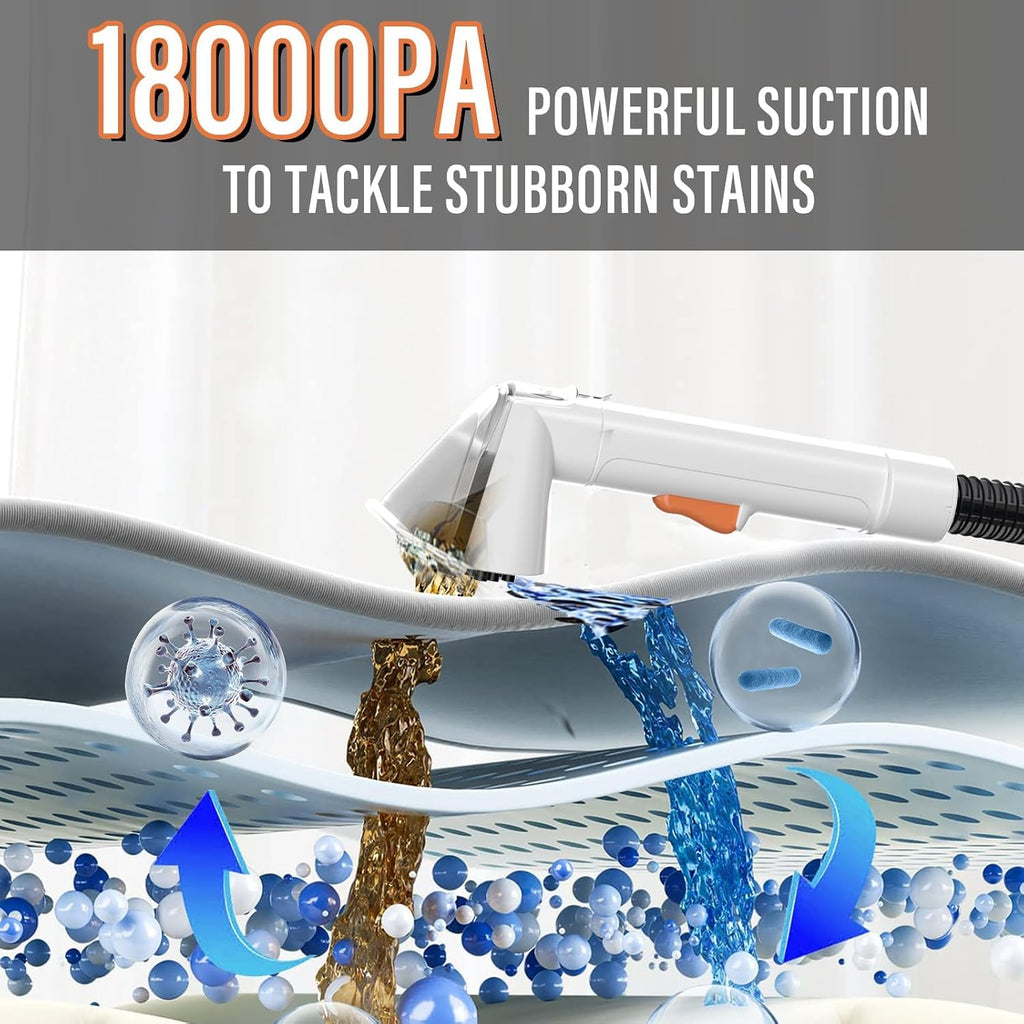 Starrybot Upholstery Cleaner Machine, 18Kpa Pet Stain Extractor