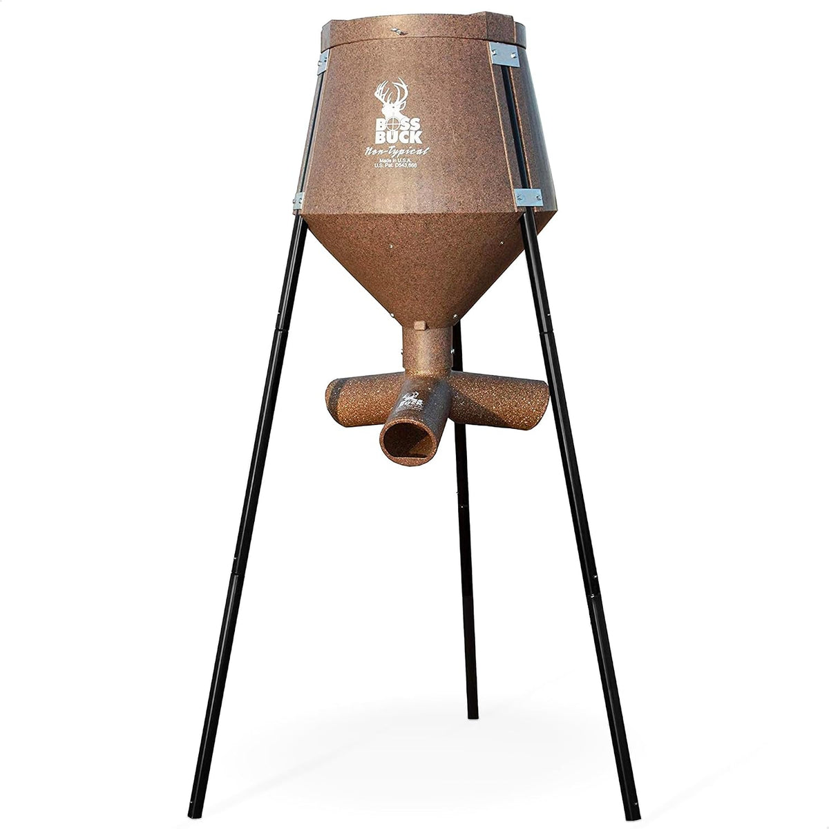Boss Buck Gravity Deer Feeder for Game & Hunting, 200 lb Corn Capacity