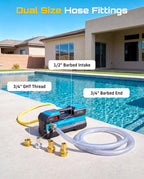 SEESII Cordless Water Transfer Pump, Self-Priming, 175 GPH, 75 FT High Lift