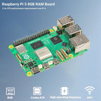 RasTech Raspberry Pi 5 8GB Kit with Active Cooler and Pi5 Case