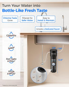 Waterdrop 10UB Under Sink Water Filter System with Dedicated Faucet