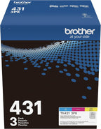Brother TN-431 3PK, Cyan, Magenta, Yellow, Standard Yield, Model: TN4313PK