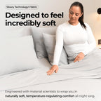 Silvery Silver Infused Bed Sheets Set - Ultra-Soft Temperature-Regulating Fabric with Self-Cleaning Technology™ That Stays Fresh 3X Longer for