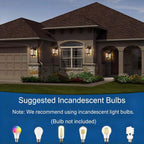 FLEDAVID 2 Pack Motion Sensor Outdoor Wall Lights Dusk to Dawn Exterior Porch Lantern Brown Outside Sconce Lighting Fixtures Rustic Farmhouse Wall