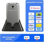 artfone G3 Flip Phone Unlocked for Seniors, 4G Volte Basic Phone, 2.4" Screen, SOS Button, Speed Dial, Hans-Free, Big Buttons, Bluetooth, Camera, FM