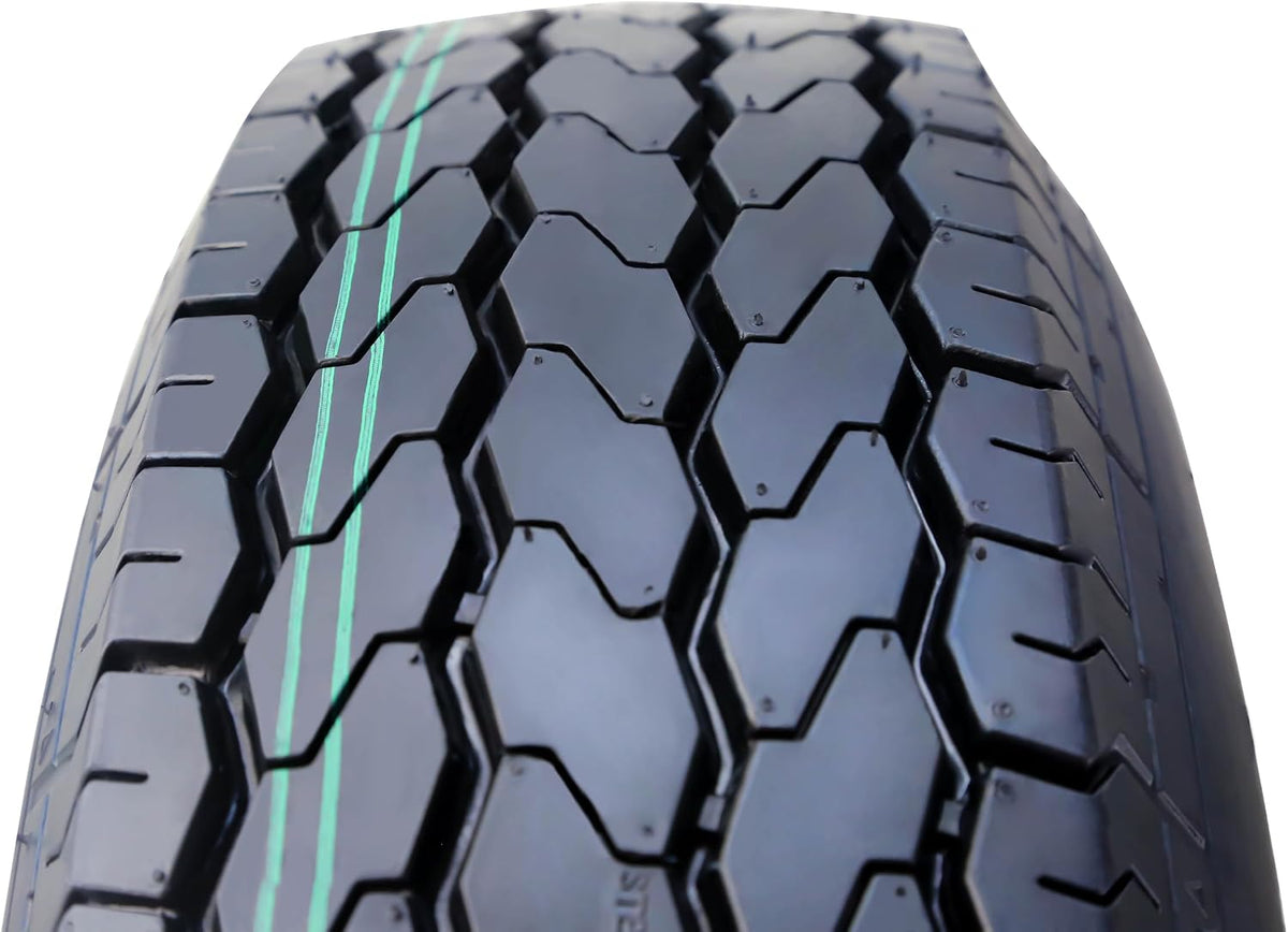 Free Country Trailer Tire Wheel ST205/75D15 6PR C 101L 5X4.5 Black Mod, Pk2