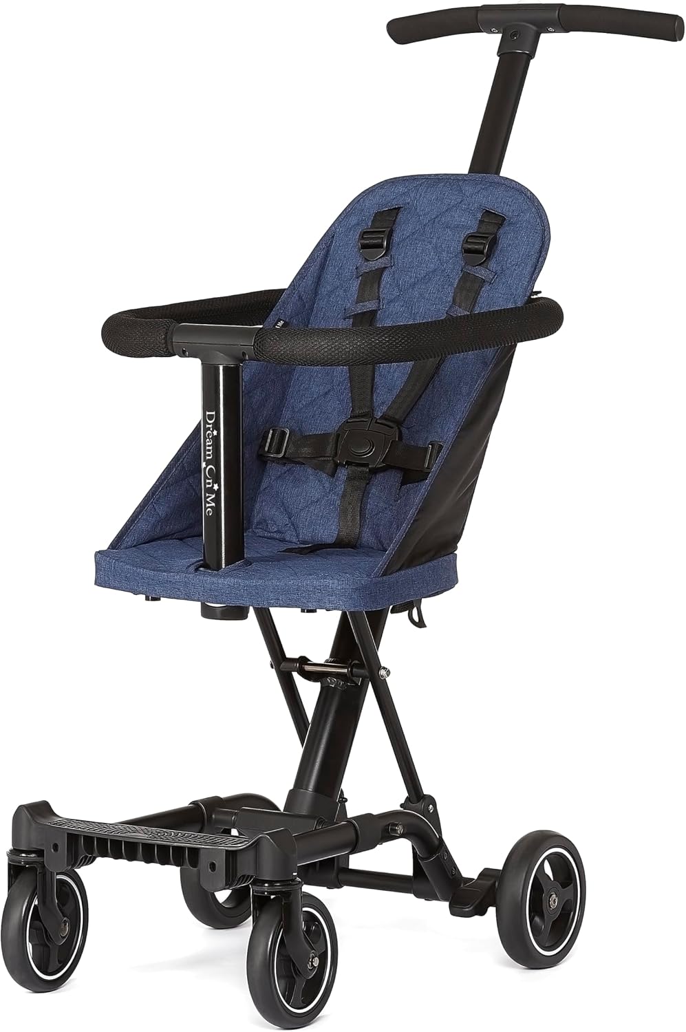 Dream On Me Coast Rider Lightweight Travel Stroller, 45 Lb Limit, Navy